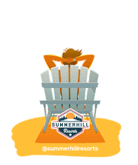 summerhillresorts summer chill relax vacation Sticker
