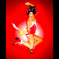 MoxiRollerSkates coffee monday cafe rollerskate GIF