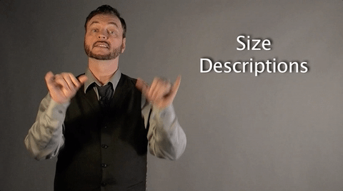 sign language size descriptions GIF by Sign with Robert