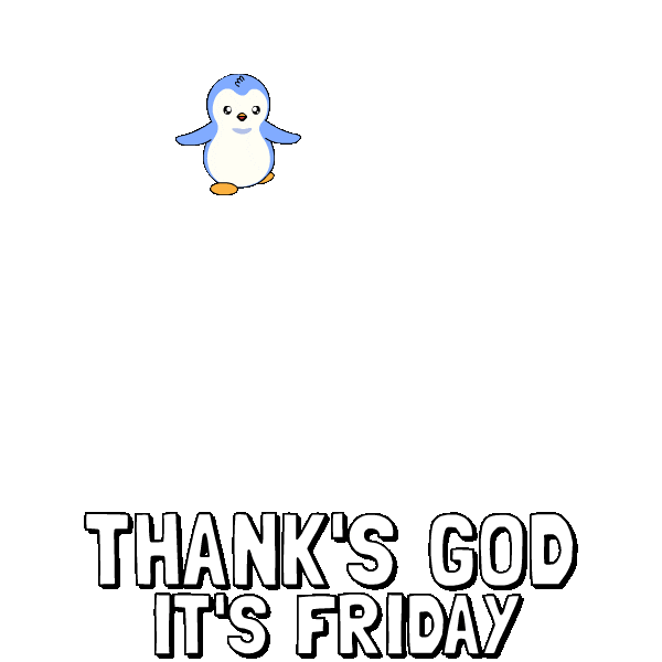 Happy Lets Go Sticker by Pudgy Penguins