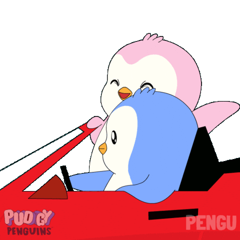 Happy Lets Go Sticker by Pudgy Penguins