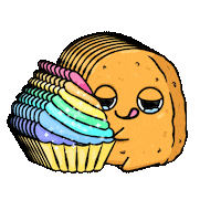 Ice Cream Gay Sticker by Sad Nuggie