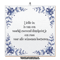 Spreuk Troost Sticker by Tegelspreuken.nl