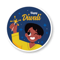 Festival Happy Diwali Sticker by MAD OVER PRINT
