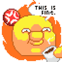 Angry On Fire Sticker by Doodito