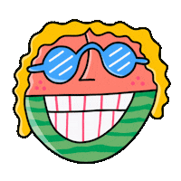 jonhanlan smile food summer sun Sticker
