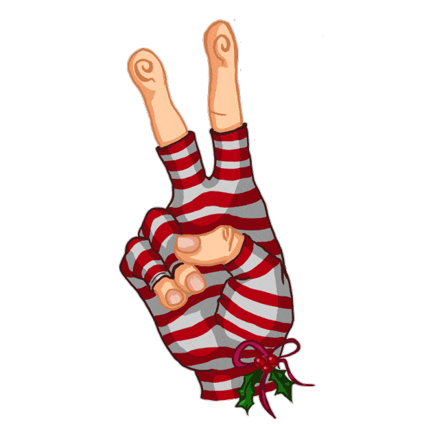 Christmas Finger Sticker by Stickerpacks.design