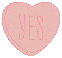 colorfulrebels love heart yes pink Sticker
