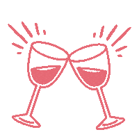 Cheers Valentine Sticker