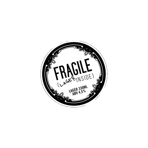 pizzeriaviatribunali beer pizza helsinki fragile Sticker