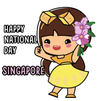 National Day Character Sticker by Ang Ku Kueh Girl and Friends