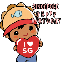 National Day Character Sticker by Ang Ku Kueh Girl and Friends