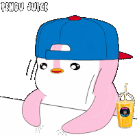 Happy Give It To Me Sticker by Pengu Juice Co.