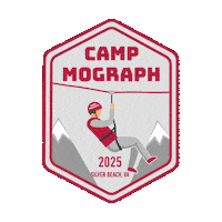 Camp Sticker by Mograph