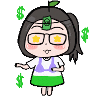 citrus__illustration money cash coin citrus Sticker