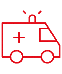 Ambulance Rood Sticker by Rode Kruis-Vlaanderen