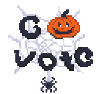 Voting Jack O Lantern Sticker by Flossquiat