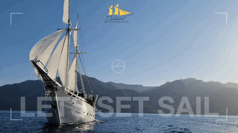 Jakare_Liveaboard giphyupload komodo sail boat im on a boat GIF