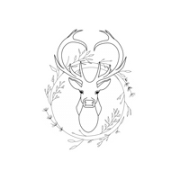 Deer Sticker by Hacettepe University Department of Graphic Design