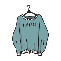 thrift shop vintage Sticker by Giobi