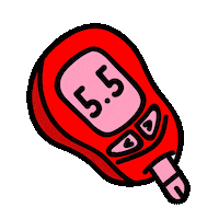 Pink Diabetes Sticker by Organising Chaos