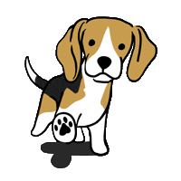 Dog Walking Sticker by うちクリ