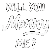 Marry Me Love Sticker