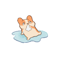 Sad Dog Sticker