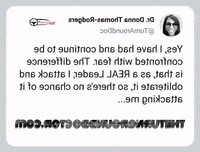 donnathomas-rodgers twitter fear tweet turn around doctor GIF