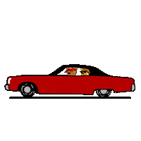 Teddy Bear Cruising Sticker by The YKMS