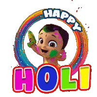 Holi Happyholi Sticker by Chhota Bheem
