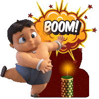 Celebration Festival Sticker by Chhota Bheem