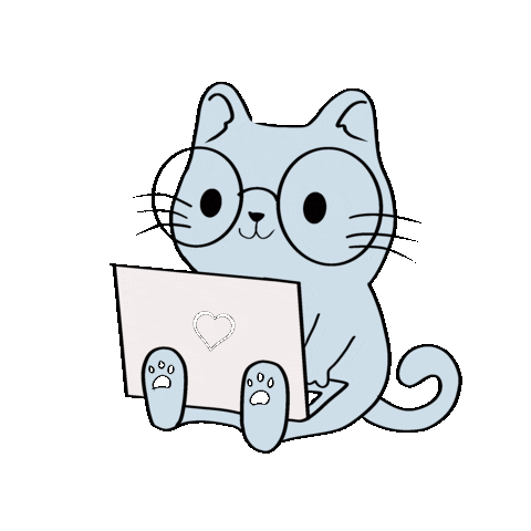 ohcimatti giphyupload cat gatos computador Sticker