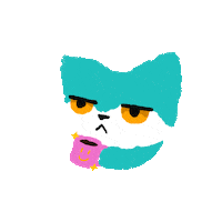 Cat Coffee Sticker