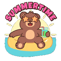 Happy Teddy Bear Sticker by BEARISH