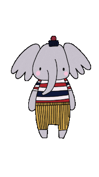 vonhandmitherz elephant picapauyan vonhandmitherz Sticker
