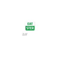 eatster logo eat better eatster eat smarter Sticker