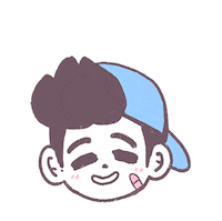 tough guy thank you Sticker by MAMOBOT