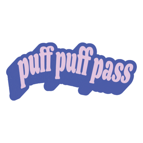 Puff Puff Pass Weed Sticker by GravLabs