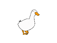 Walking Duck Sticker
