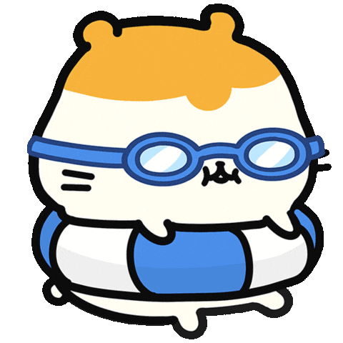 Beach Day Swimming Sticker