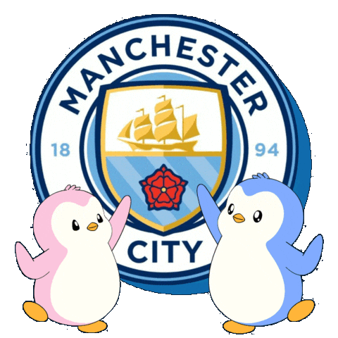 Manchester City Football Sticker by Pudgy Penguins