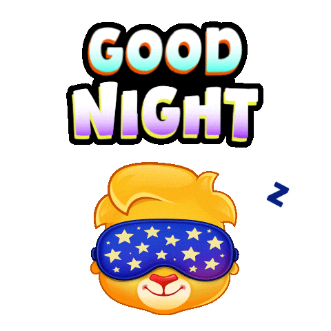 Good Night Sleeping Sticker by Lucas and Friends by RV AppStudios
