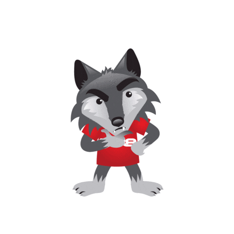 Wolf Loser Sticker by DS18