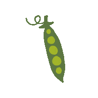 Peas Peapod Sticker by HiPP Organic UK