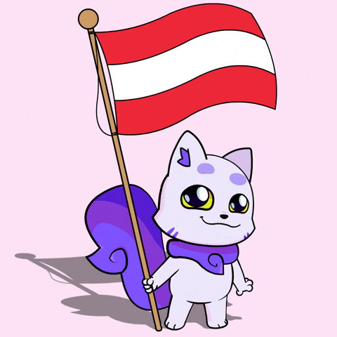 Flag Austria GIF by Lucky Kat Studios