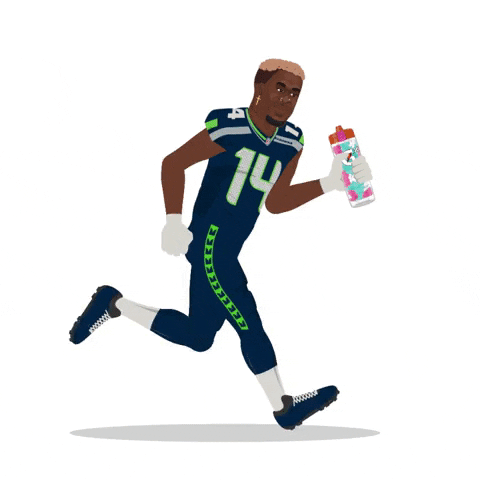 Seattle Seahawks Running GIF by SportsManias