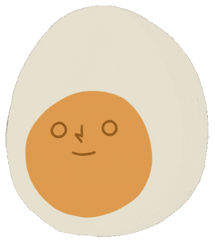 francascheiber white yellow breakfast egg Sticker