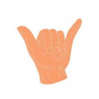 Hang Loose Sticker