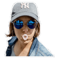 JannetteKneisel sunglasses selfie portrait bubblegum Sticker